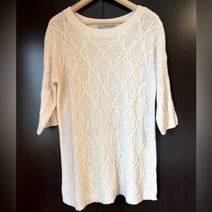 Zara Knit Sweater, size medium, off-white/cream colour